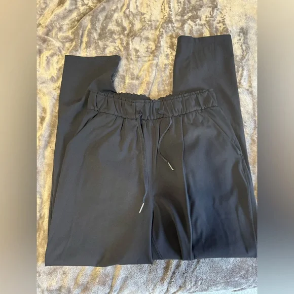 Lululemon High Rise Stretch Black Drawstring Pants - Picture 1 of 4